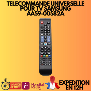 Télécommande Universelle Pour Samsung HD LCD Smart TV AA59-00582A