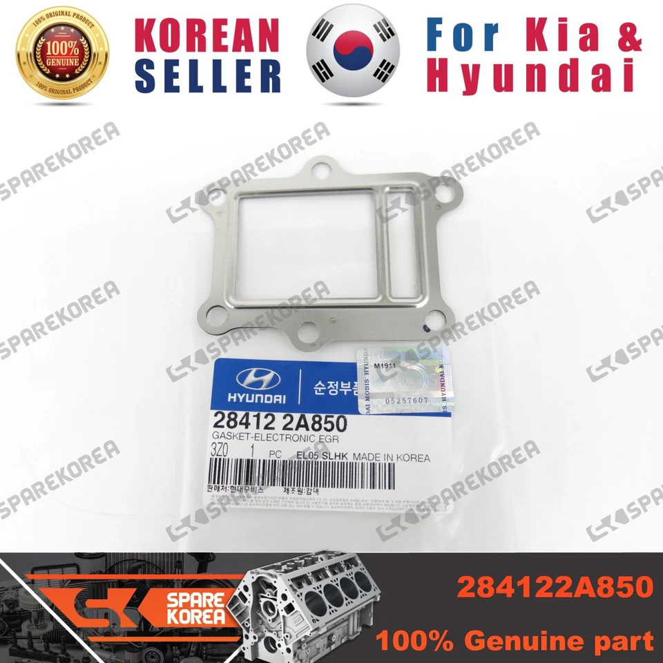 Genuine/OEM 284122A850 GASKET-ELECTRONIC EGR for Kia New Carens (Rondo) 12 Foto 1 de 1