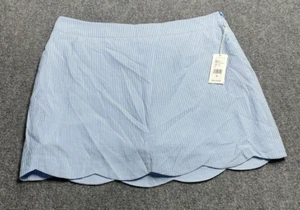 Vineyard vines CornFlower Skirt Seersucker Scallop Skort Performance Size 16 - Picture 1 of 13