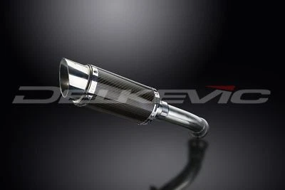 Delkevic 8" Mini Carbon Fiber Round Muffler - BMW K1200R - 2005-2009 Exhaust - Image 1 of 2