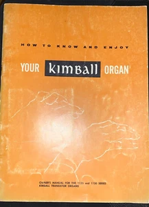 Kimball 1120 1130 Series Organ Owners Manual Original - Picture 1 of 3