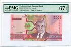 Turkmenistan 2005 100 Manat Bank Note Superb Gem Unc 67 EPQ PMG