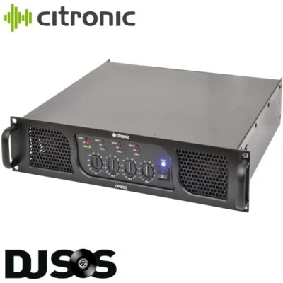 Citronic QP1600 Quad Power Amplifier 4 Channel PA Club DJ Amp 4 x 400W 172.241UK - Image 1 of 4