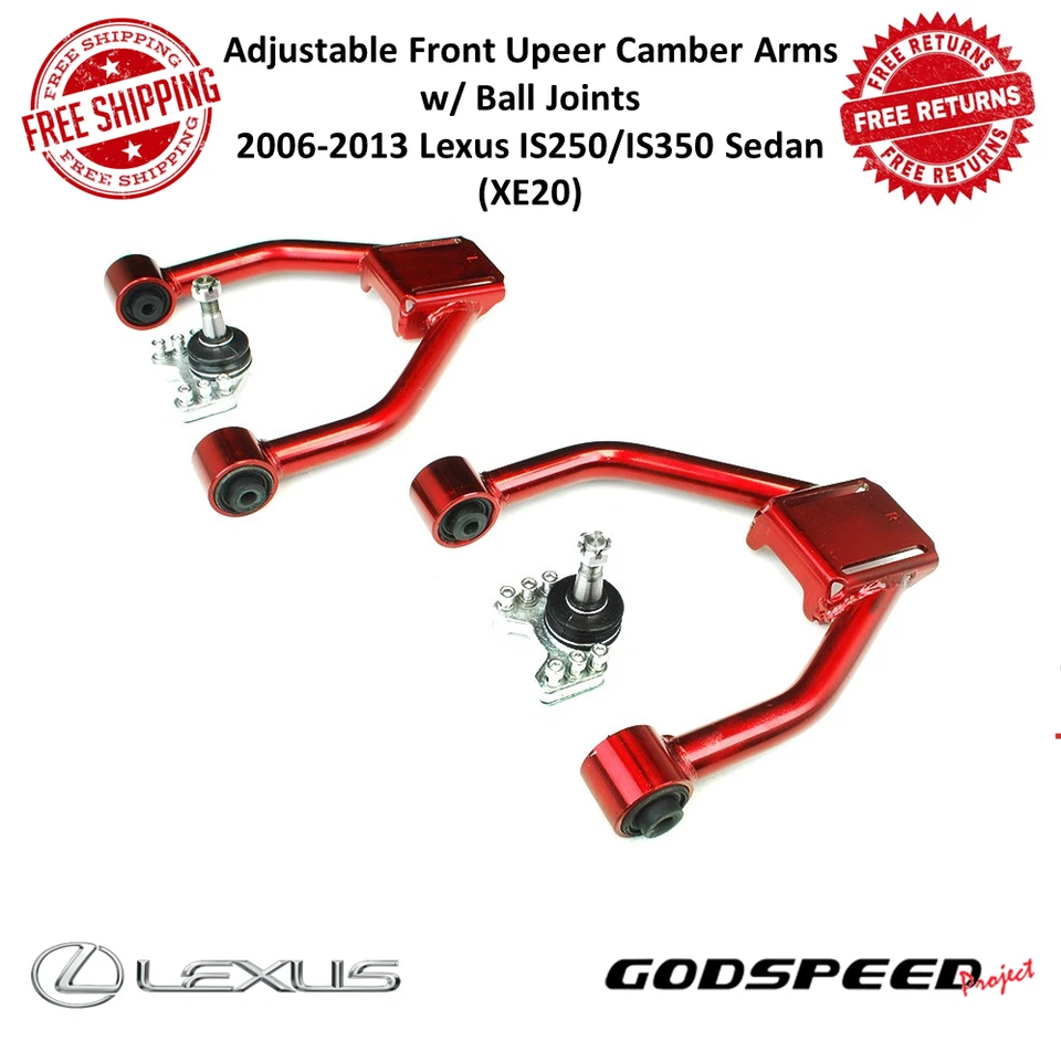Godspeed Adjustable Front Upper Camber Arms w/ Ball Joints For 06-13 IS250/IS350 - Image 1 of 4