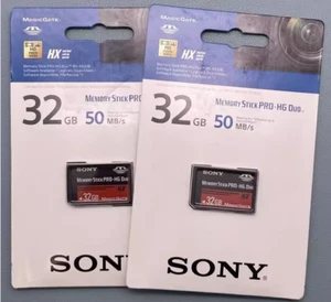 Genuine Sony 32GB 32G Memory Stick MS Pro HG Duo HX HD Video PSP Retail 50MB/s - Picture 1 of 4