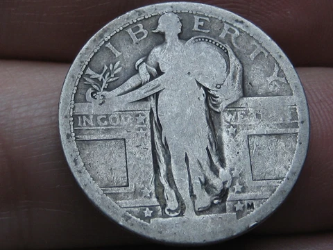 Dateless Silver Standing Liberty Quarter, Type 1 Variety Minted in 1916 and 1917 Cover