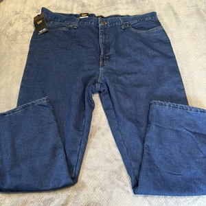 Pantalones de mezclilla Lee para hombre calce relajado forrados de vellón talla 40x29 azul oscuro cálidos nuevos - Imagen 1 de 14