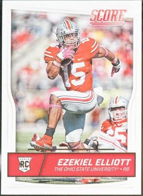 2016 Score Football Ezekiel Elliott #344 - Image 1 of 2