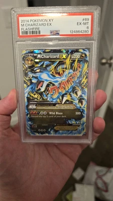 Mega Charzard Ex Flash Fire Flash Pokemon Card Psa 6 Plus Another Charizard  - Image 1 of 2