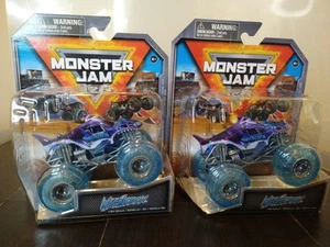 NEW / SEALED ~ Monster Jam 1:64 ~ Megalodon ~ HTF Series 40 ~ Clear Blue Wheels - Picture 1 of 6