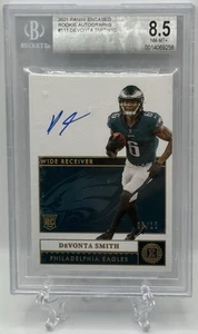 DeVonta Smith 2021 Panini Encased RC On-Card Auto/10 SP BGS ¡Casi nuevo-como nuevo+ 8,5! Águilas - Imagen 1 de 3