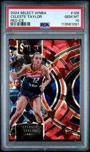 Panini Select WNBA 2024 Celeste Taylor #128 Red Ice PSA 10 - Imagen 1 de 2