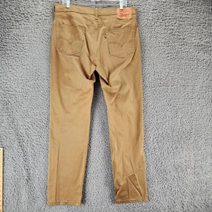 Pantalones de mezclilla Levis para hombre 34x34 541 marrón elástico tiro medio calce atlético pierna recta *EXCELENTE ESTADO - Imagen 1 de 14