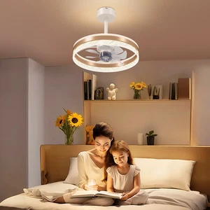 Luxe Ceiling Fan with LED Light and Remote Control - Picture 1 of 7