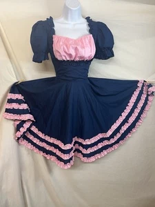 Vintage Kleid M Circle Square Dance Rockabilly Cottage Prairie Swing Western USA - Bild 1 von 22