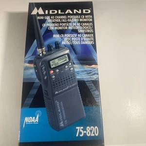 Midland 75-820 Transceiver CB Handheld Radio Weather Channel - Zdjęcie 1 z 4