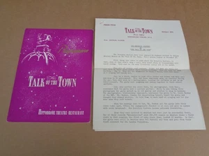 Beverley Sisters 1962 - Fantastico - Talk Of The Town Programme + Press Release - Imagen 1 de 2