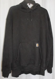 CARHARTT ORIGINAL FIT RAIN DEFENDER BLACK LONG SLEEVE HOODED PULL OVER SIZE 2XL - Picture 1 of 4