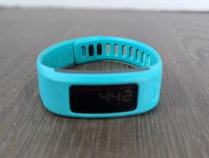Garmin Vivofit Fitness Band Teal Heart Rate Calorie Steps Sync App Track Goals - Picture 1 of 12
