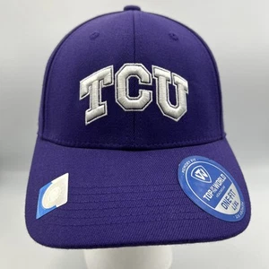 NEW Texas Christian TCU Horned Frogs TOW Purple Memory-Fit Hat Cap Adult L / XL - Picture 1 of 3
