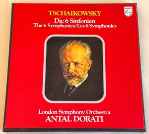 ANTAL DORATI Tschaikowsky 6 Symphonies ED1 PHILIPS STEREO 6LP Box NM MINT - Picture 1 of 3