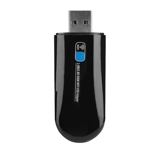 W67S USB Network Card Wireless WIFI Adapter Compatible With BT 4.0 For Comput CB - Afbeelding 1 van 9