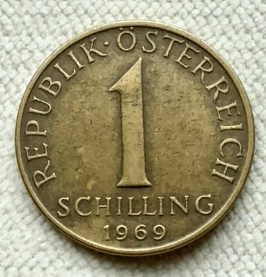 1969 AUSTRIA SHILLING REPUBLIK OSTERREICH EDELWEISS - Image 1 of 3