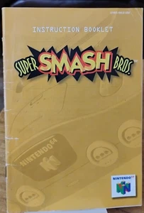 Super Smash Bros. Nintendo 64 N64 Original OEM Anleitung nur Booklet - Bild 1 von 3