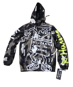 NEW Keith Haring x Members Only Windbreaker Freedom Jacket Size Small Unisex NWT - Picture 1 of 5