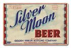 SILVER MOON BEER SAN FRANCISCO CA 18" HEAVY DUTY USA MADE METAL ADVERTISING SIGN