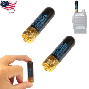2PCS Dual Band Antenna SRH805S SMA-F For Baofeng GT-3 UV-5R BF-888s Ham Radios - Picture 1 of 6