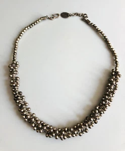 TREATY Cornwall Silver Tone Necklace Signed - Picture 1 of 7