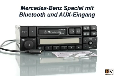 Autoradio Mercedes-Benz special BT AUX Bluetooth BE1350 W124 W201 W123 W126 R107 - Bild 1 von 4
