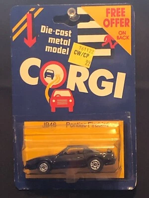 VINTAGE 1984 CORGI JB46 1980'S PONTIAC FIREBIRD BLACK - Image 1 of 2
