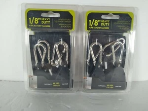 Lote de 2 perchas de trinquete de cuerda de alta resistencia de 1/8" cuerda negra nuevas - Imagen 1 de 8