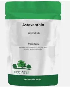 Astaxanthin 18mg Tablets – Powerful Antioxidant & Skin Health Support - Picture 1 of 2