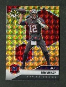 Tom Brady Buccaneers 2021 Mosaic Orange Reactive Prizm NFL Football Card #201 - Picture 1 of 2
