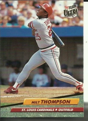 1992 FLEER ULTRA Baseball Card #272 Milt Thompson CARDINALS - Image 1 of 2