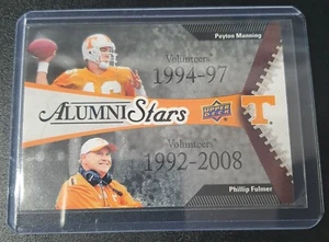 Peyton Manning, Phillip Fulmer - Upper Deck - Tennessee, Colts - Alumni Stars - Picture 1 of 2