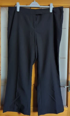 Pantalón Bootcut George Talla 18 Negro Cremallera y Dos Ganchos Cierre Foto 1 de 4