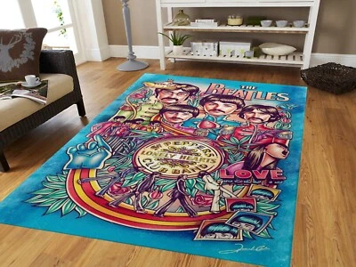 Alfombra de sala de música, alfombra de música la banda, alfombra de música, decoración de sala de música Foto 1 de 4