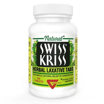 Swiss Kriss Herbal Laxative Tablets, Gentle & Natural Laxatives for Constipat... - Image 1 of 4