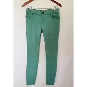 Burberry Brit grüne Skinny Hose Low Rise Baumwollmischung Stretchhose Gr. 28 - Bild 1 von 10