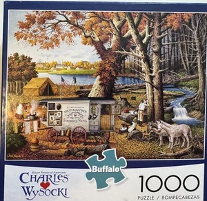 Charles Wysocki 1000 puzzle " Memory Maker " used complete, Great Condition. - Picture 1 of 3