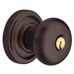 Baldwin 5205-112-ENTR Keyed Classic Knob W/ Classic Rose, Venetian Bronze - Picture 1 of 3