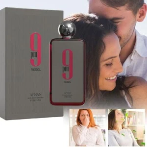 Afnan 9 PM REBEL Herren 3,4 Unzen 100 ml * Eau de Parfum * Spray Neu - Bild 1 von 11