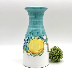 Neu Italienische Keramik Karaffe Vase Türkis Limoncello Vino Krug Rinaldi Sorrent Italien - Bild 1 von 10