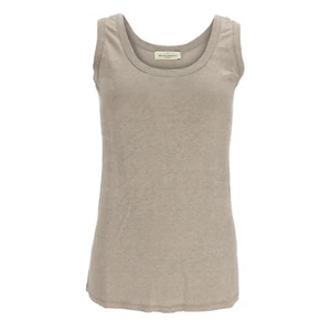 Bruno Manetti Camiseta Tirantes Mujer Crudo 100% Lino (anteriormente PVP 170,00€) - Imagen 1 de 4