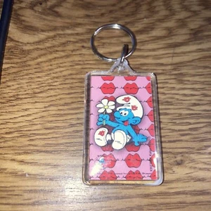 1999 Smurf, Flower and Lips -Keychain - Picture 1 of 2