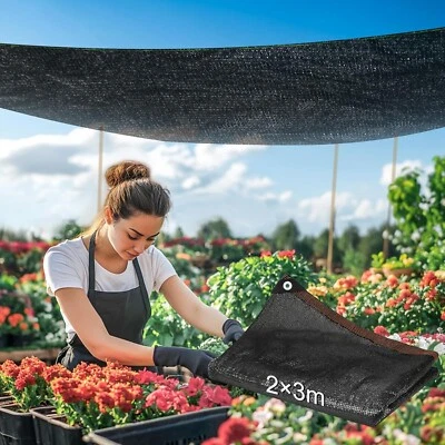 BRANDED Sun Shade Cloth - 60% Sunblock Mesh Tarp (118 in X 78 In, Black) for Outdoor Pat